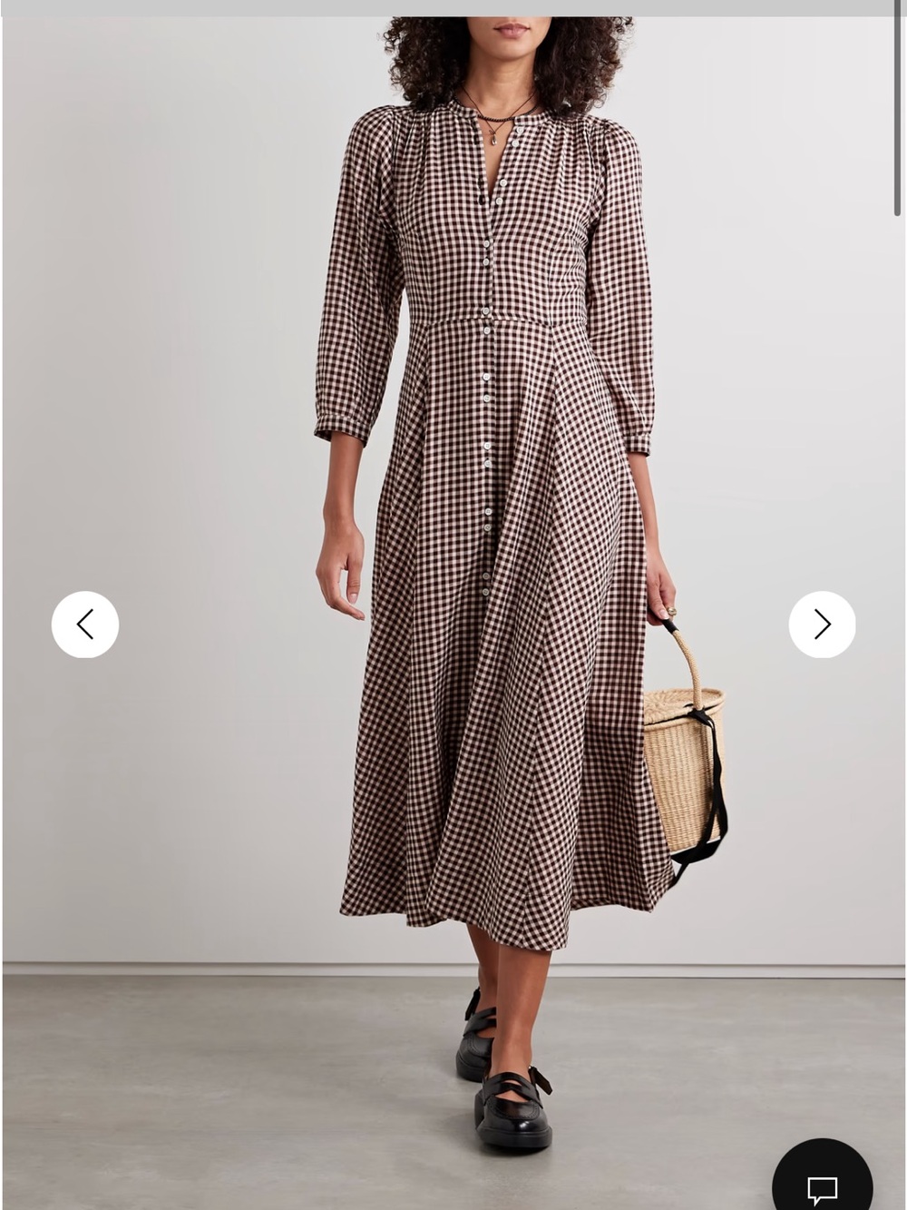 Doen Marielle DRESS IN DELPHINE PLAID xxs/ NWT